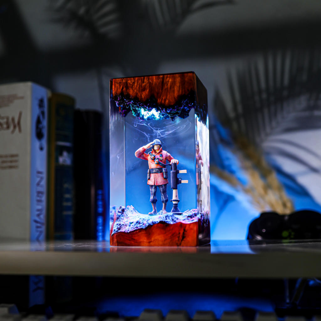 Red Soldier Team Fortress Lamp 2 Team Fortress Red Soldier Night Light