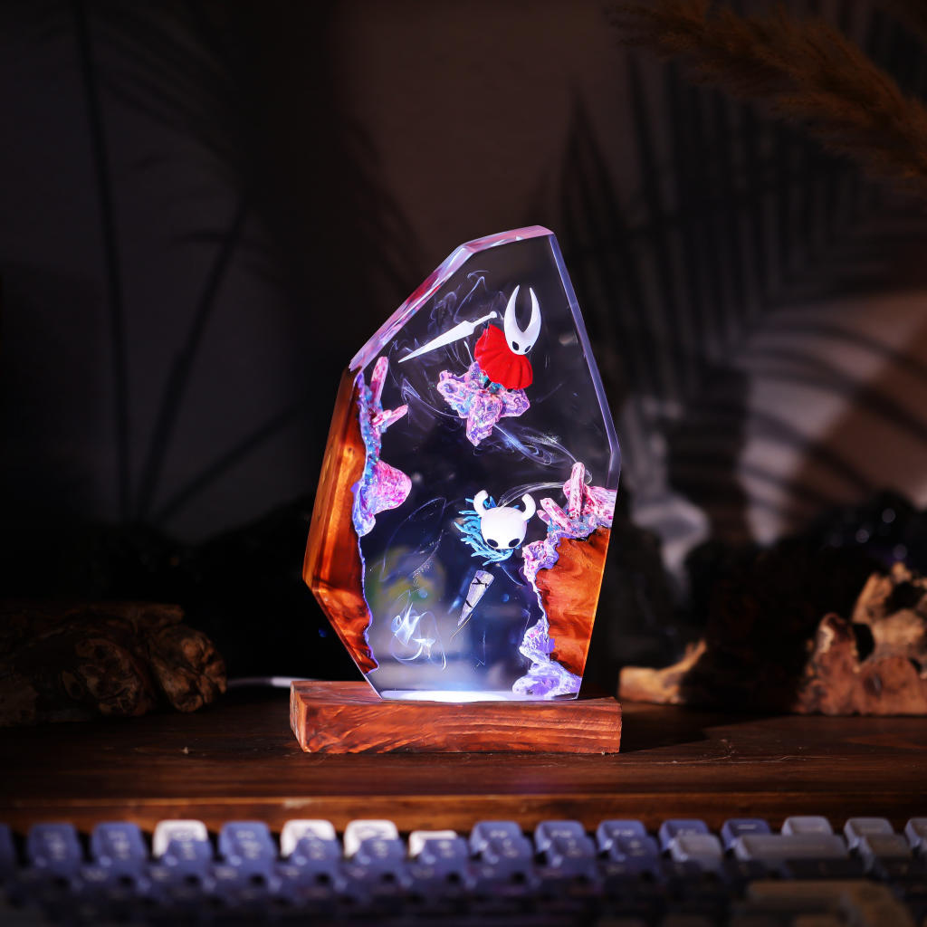 The Knight And Hornet Hollow Knight Lamp Ver 2 1 Hollow knight knight and hornet night light