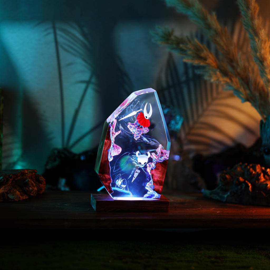Hollow Knight Led Desk Lamp The knight and hornet hollow knight lamp ver 2