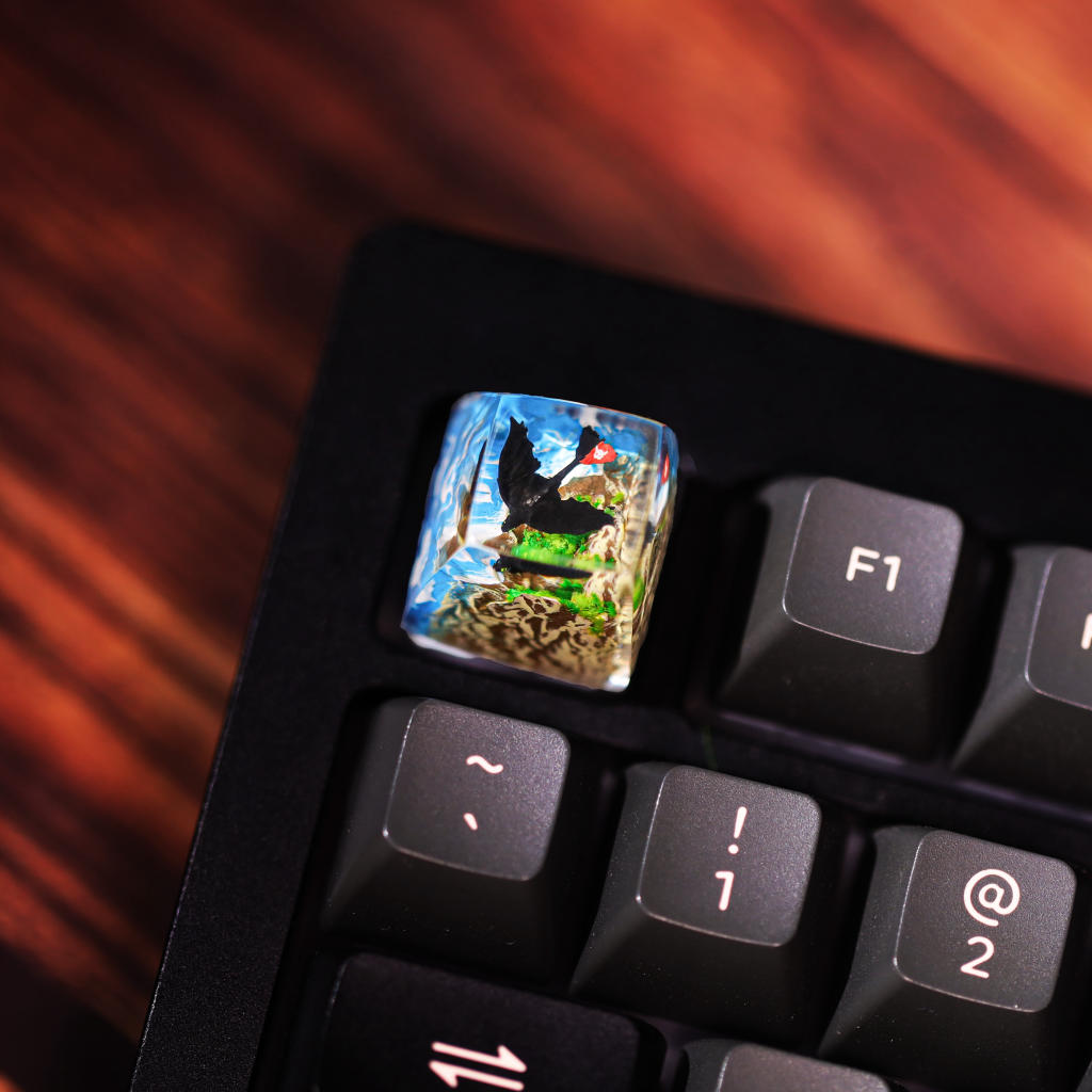 Toothless How to Train Your Dragon Keycap Ver 4 4 Toothless Artisan Keycap Ver 4