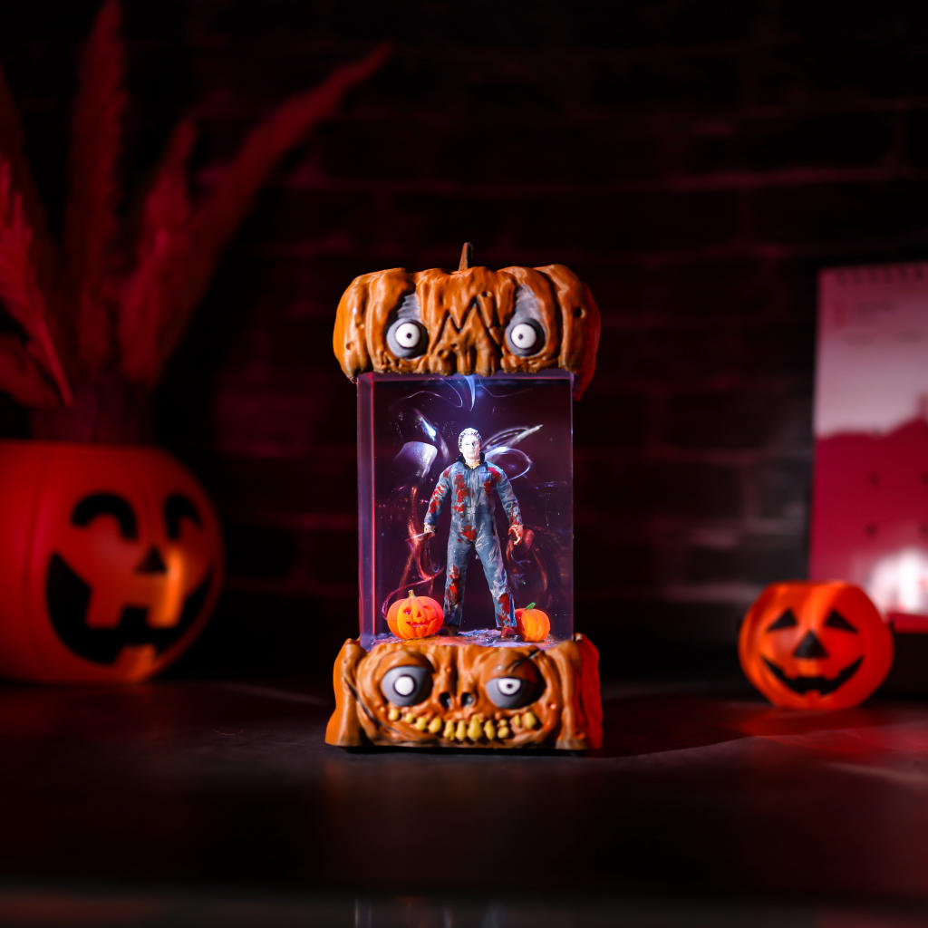 Jason Voorhees Friday the 13th Halloween Pumpkin Lamp 10 Jason Voorhees Pumpkin Lamp