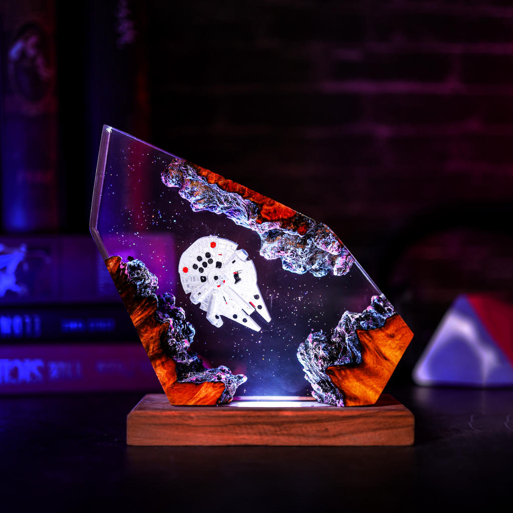 Millennium Falcon Spaceship Night Light Ver 3 7 Millennium Falcon Resin Lamp