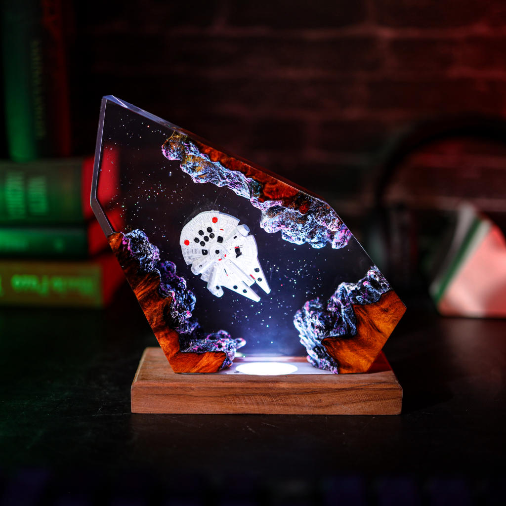 Millennium Falcon Spaceship Night Light Ver 3 3 Millennium Falcon Collectible Lamp