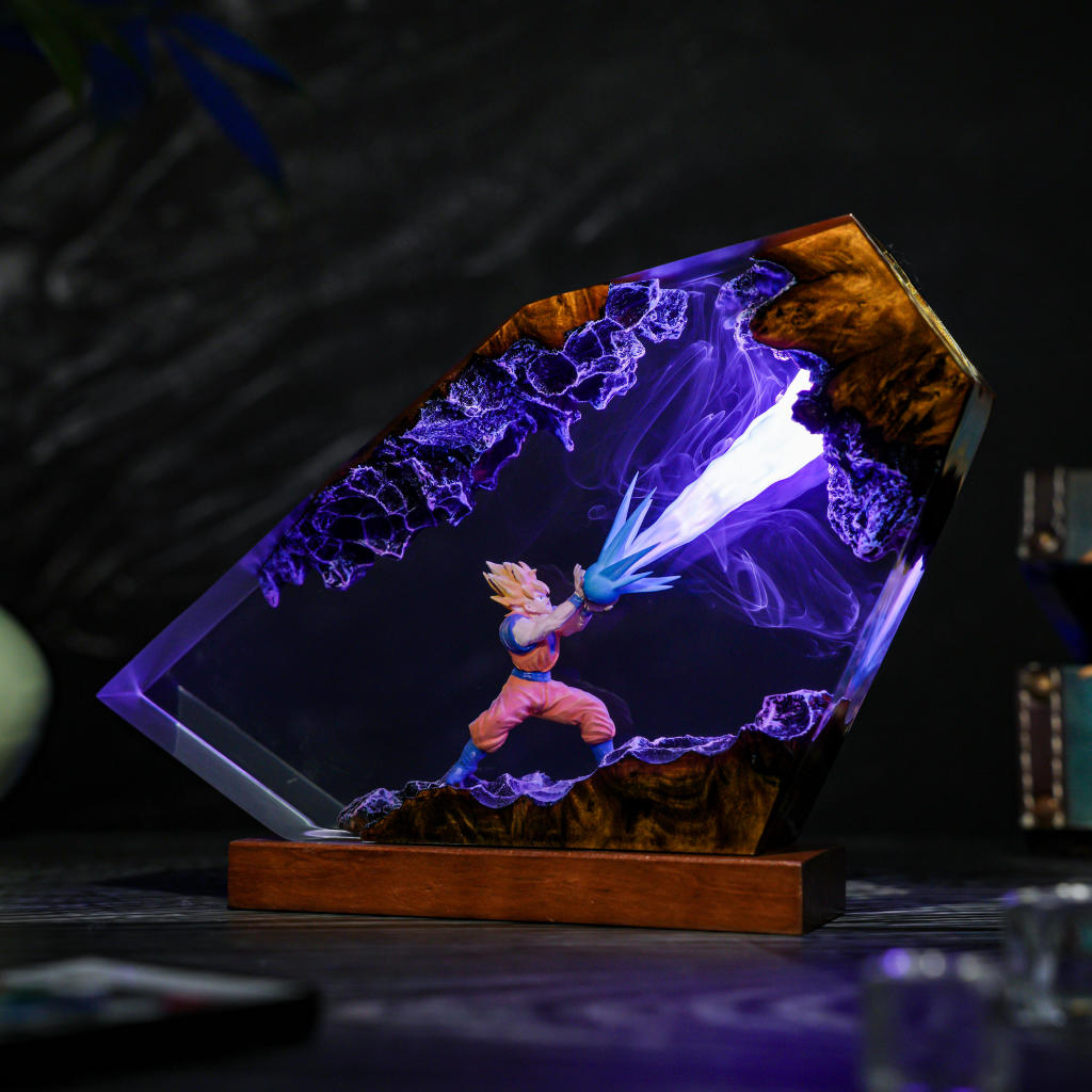 Son-Goku-Dragon-Ball-Epoxy-Lamp-Ver-2 (10) Super saiyan goku resin lamp