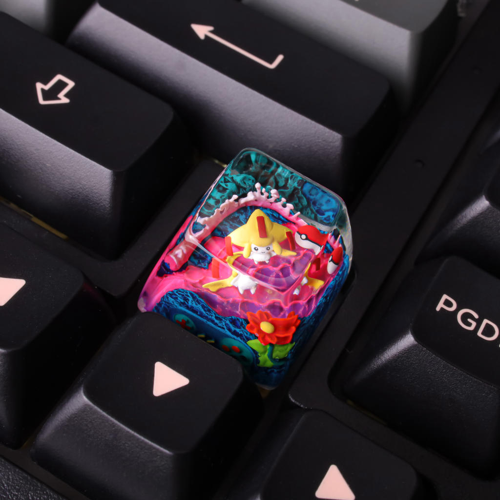 Jirachi Pokémon Artisan Keycap - Hirosart