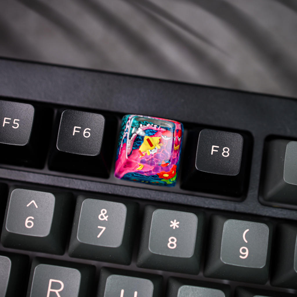 Jirachi Pokémon Artisan Keycap - Hirosart