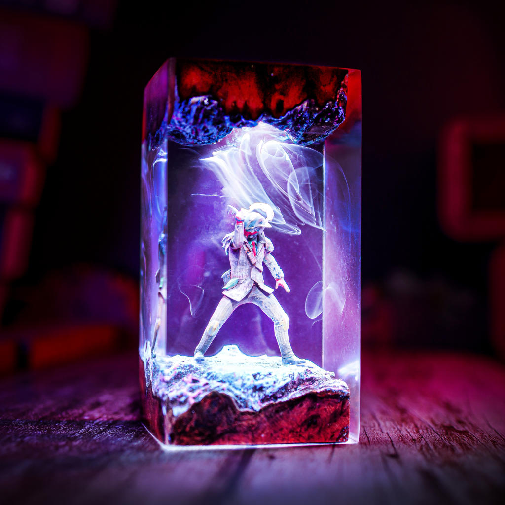 【38灯用】シェード & ベース SET / KUROGAKI × RESIN Bloodhound Apex Legends Night Lamp - Hirosart