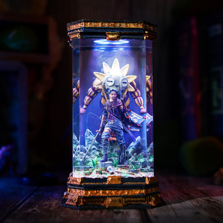 Chibi Esquie Maelle Clair Obscur Expedition 33 Lamp 22 Gustave Clair Obscur Expedition 33 Diorama Lamp