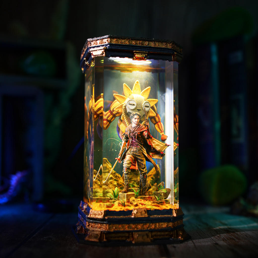 Chibi Esquie Maelle Clair Obscur Expedition 33 Lamp 26 Gustave Clair Obscur Expedition 33 Diorama Lamp