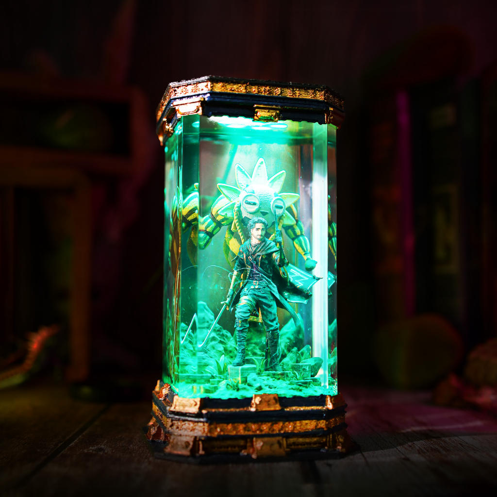 Chibi Esquie Maelle Clair Obscur Expedition 33 Lamp 25 Gustave Clair Obscur Expedition 33 Diorama Lamp