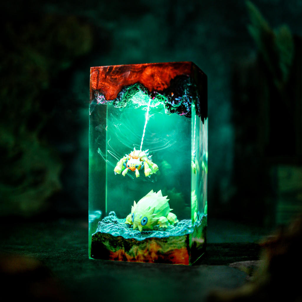 Joltik Galvantula Pokémon Lamp 6 Pokémon resin lamp