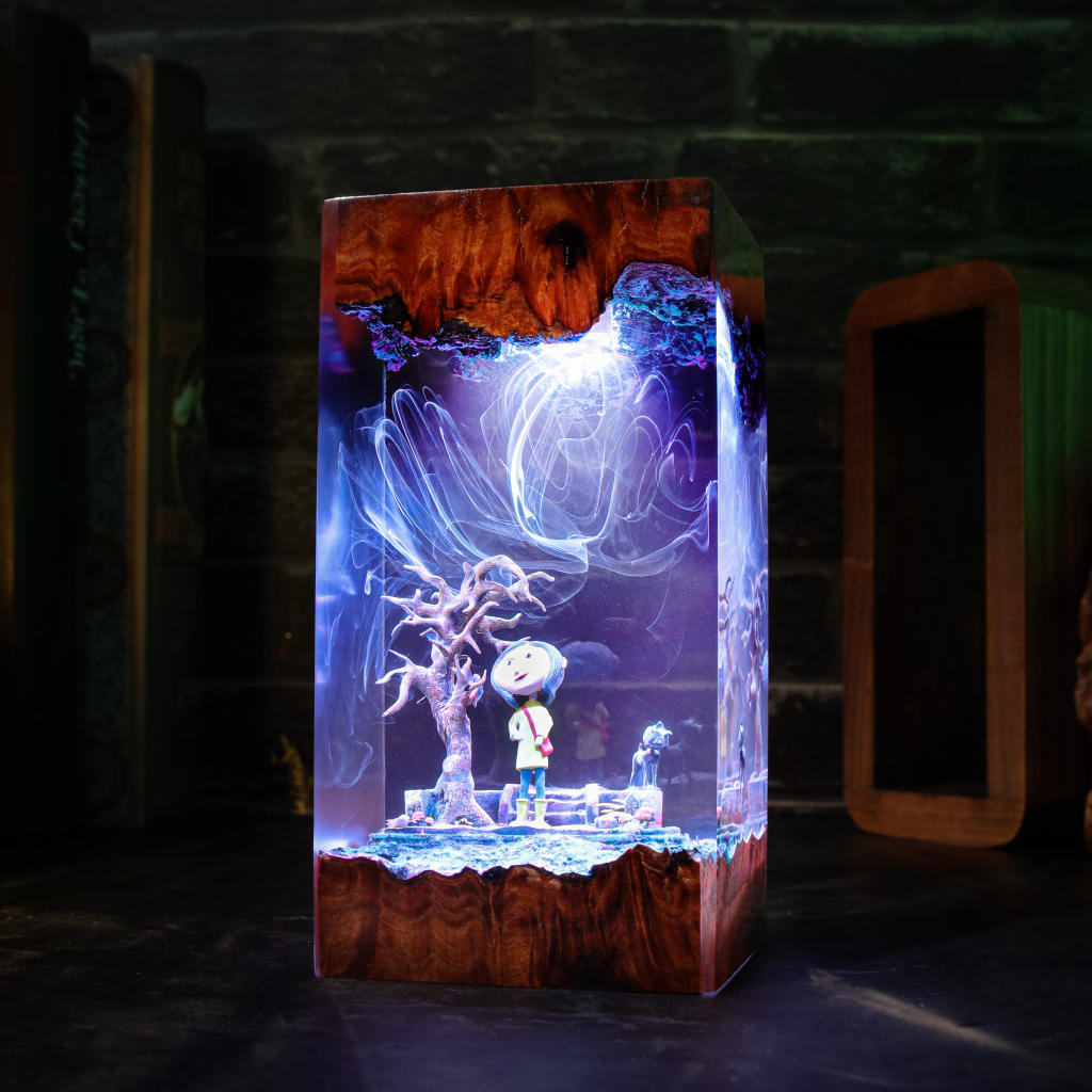 Coraline and Cat Night Light 1 Coraline and Cat Night Light