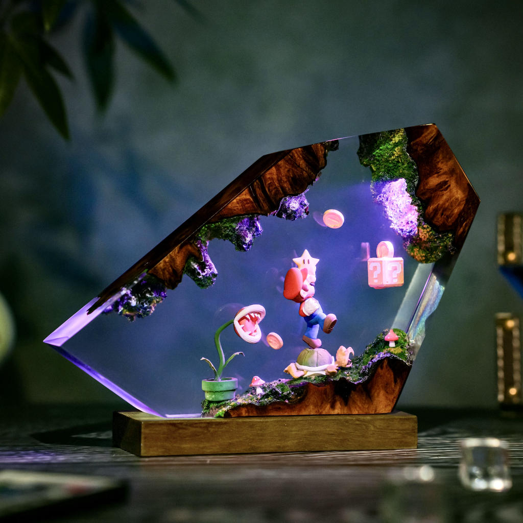 Super-Mario-Piranha-Plant-Lamp (7) Mario desk lamp