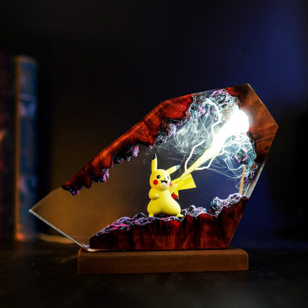 Thunderbolt-Pikachu-Pokemon-Lamp (6) Pikachu resin night lamp