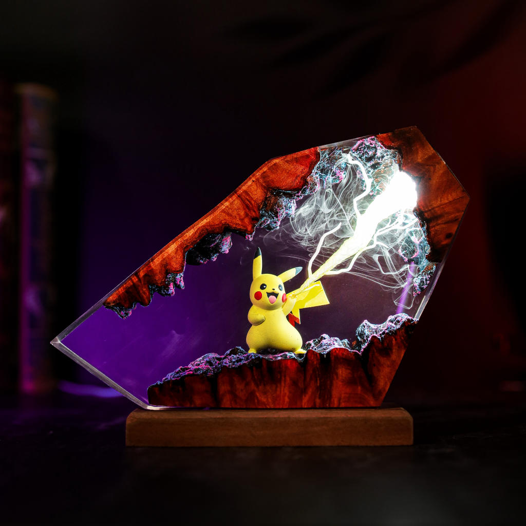 Thunderbolt-Pikachu-Pokemon-Lamp (8) Pokémon room decor light