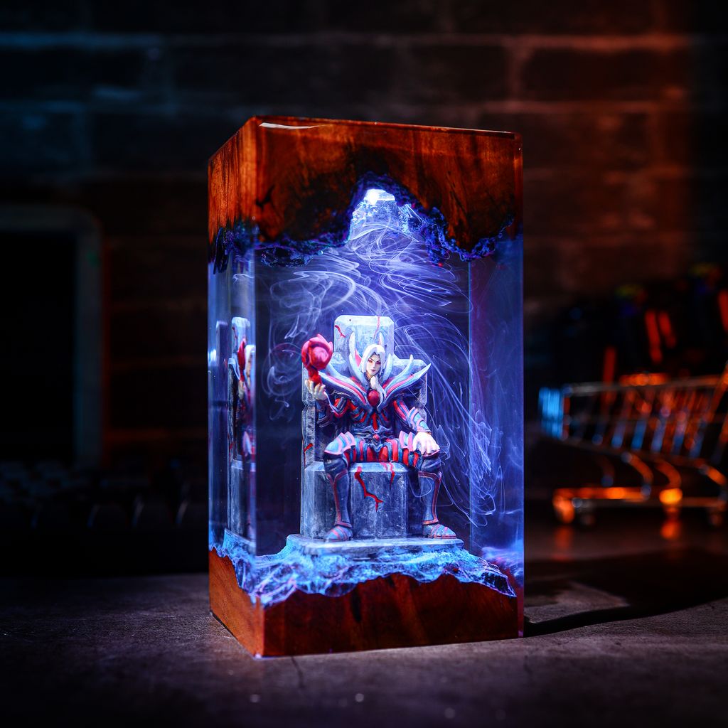 Emperor Of The Mankind Warhammer Lamp Blood lord vladimir league of legends 3d illusion lamp