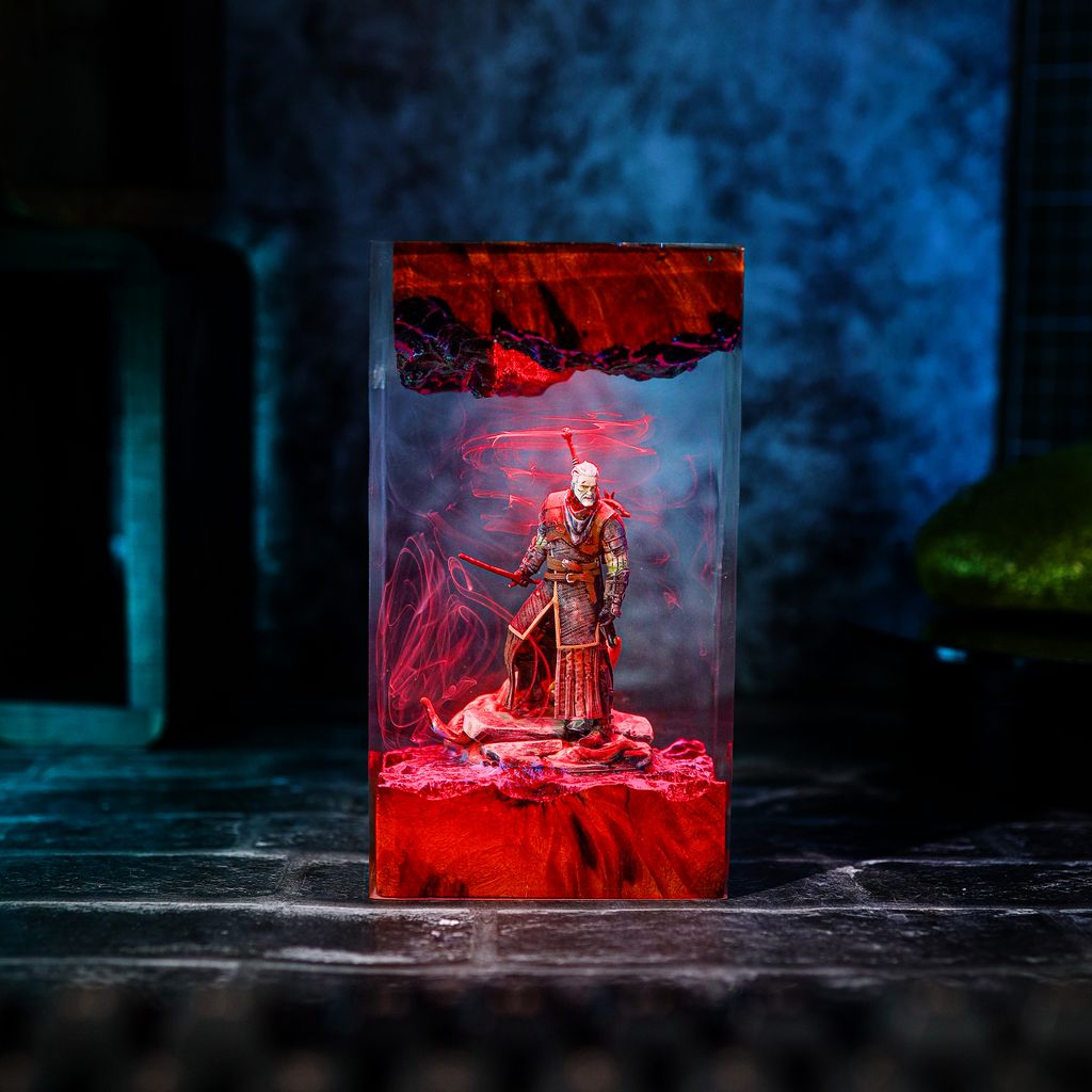 Emperor Of The Mankind Warhammer Lamp Geralt of rivia witcher 3d lamp