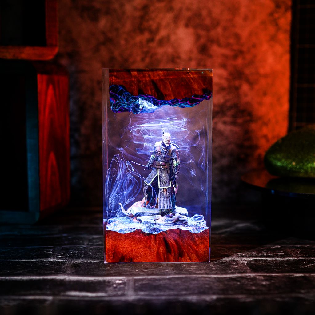 Emperor Of The Mankind Warhammer Lamp Geralt of rivia witcher resin light