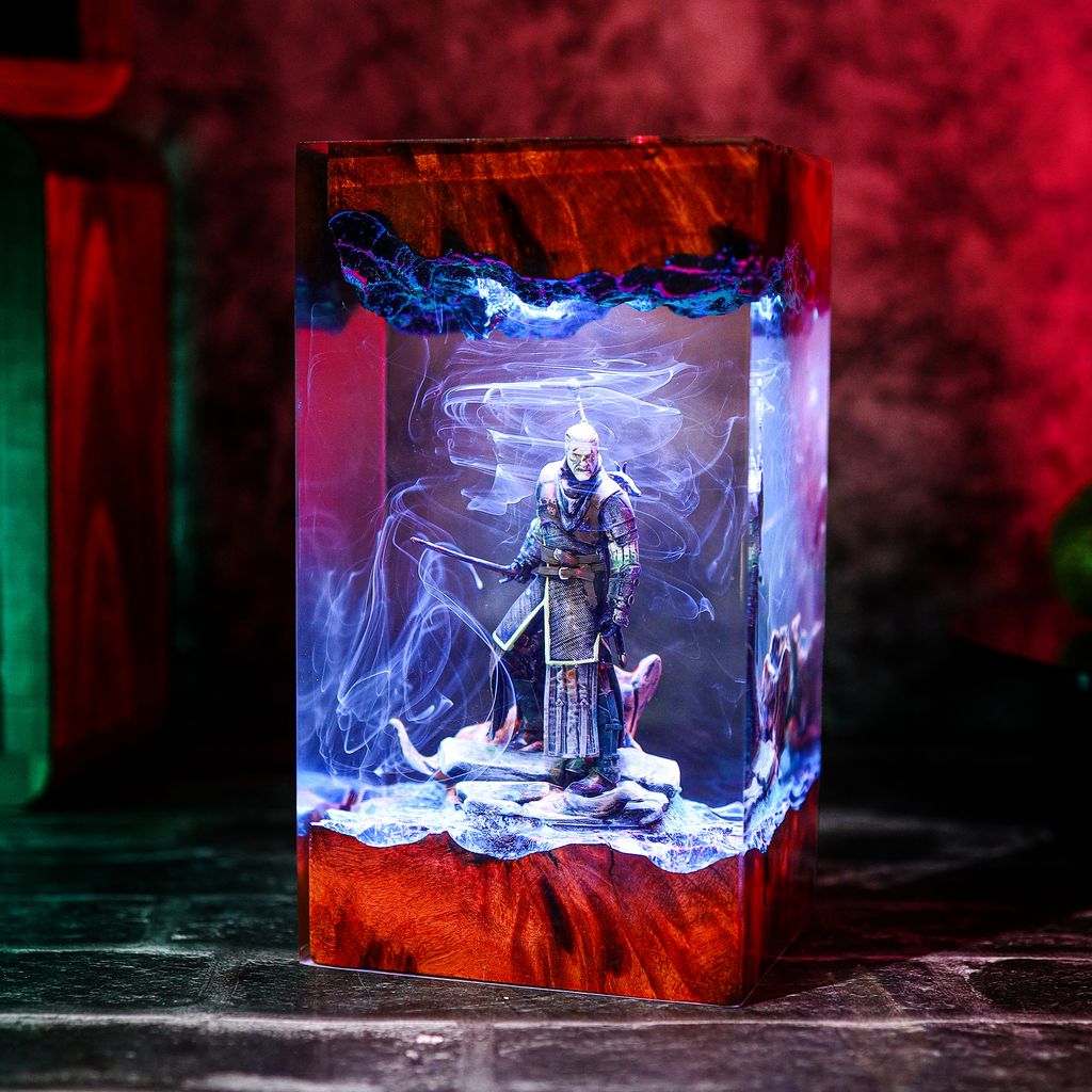Emperor Of The Mankind Warhammer Lamp Geralt of rivia witcher table lamp
