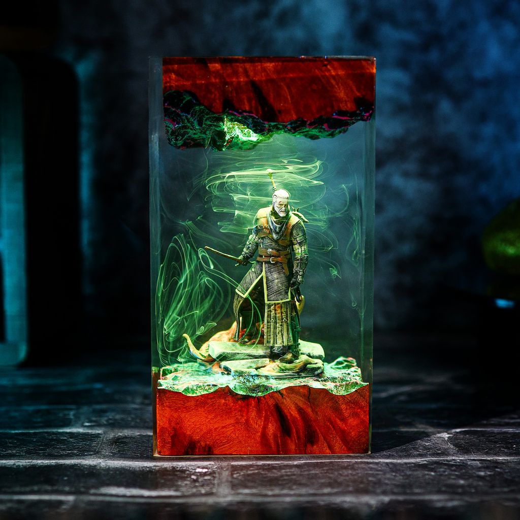 Emperor Of The Mankind Warhammer Lamp Geralt of rivia witcher night light