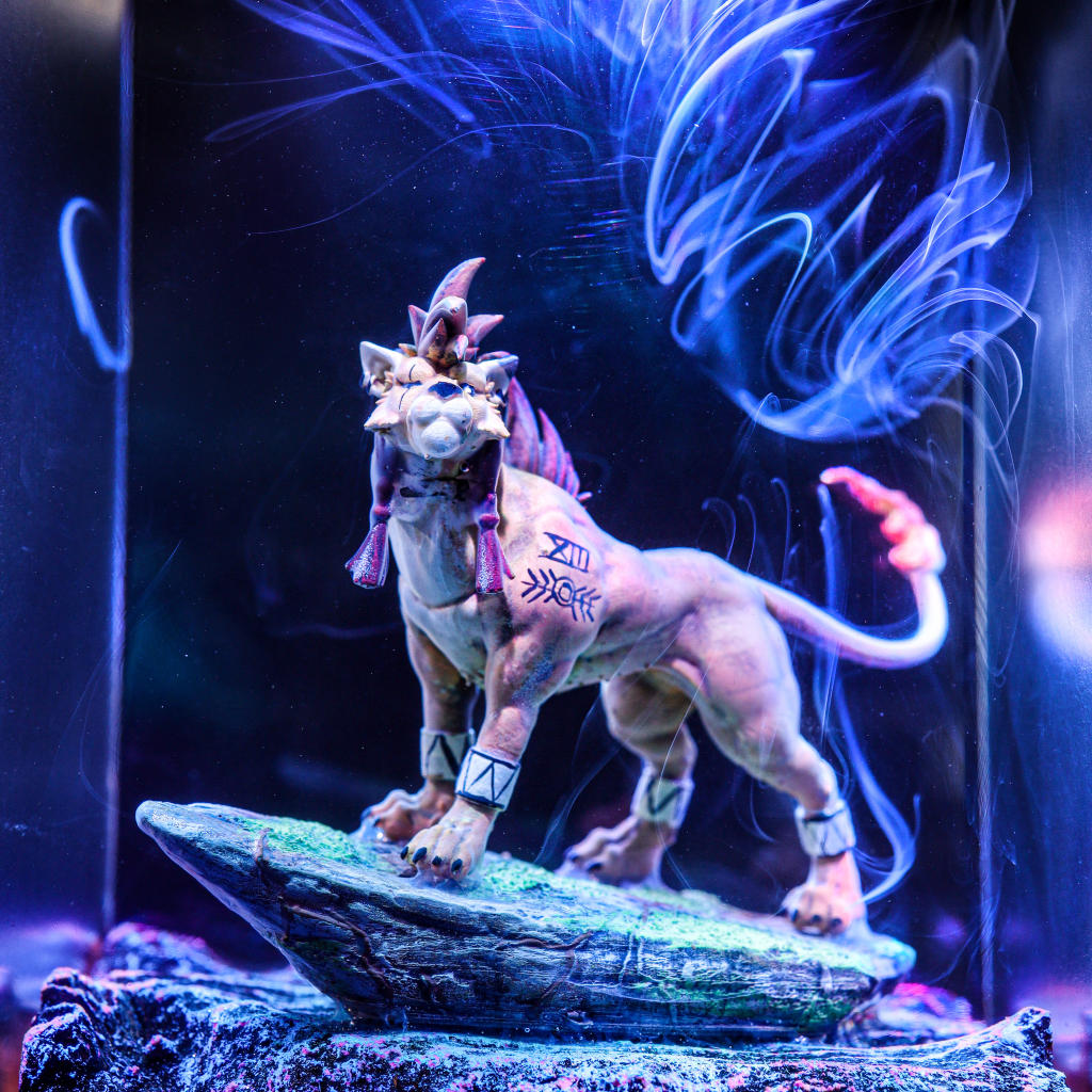 Red XIII Final Fantasy VII Lamp 3 Collectible Red XIII Lamp