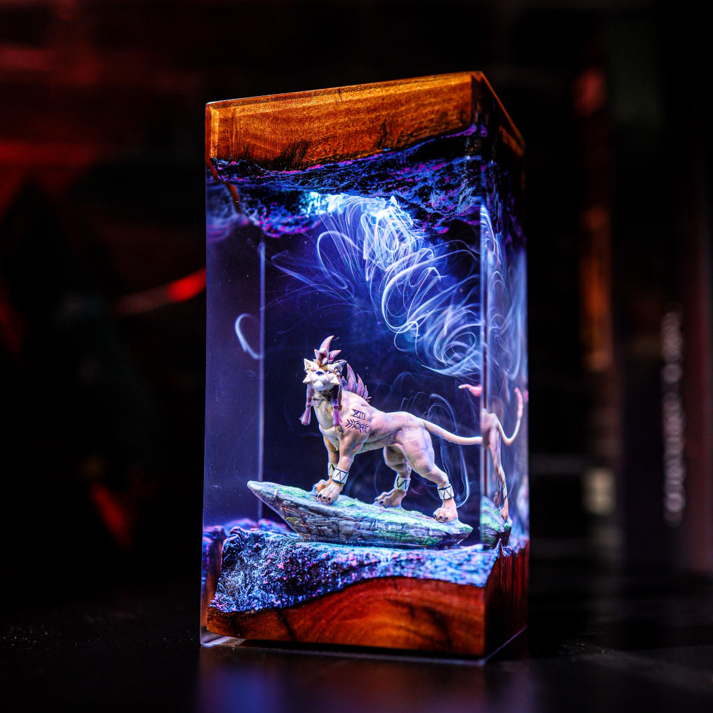 Red XIII Final Fantasy VII Lamp 4 Final Fantasy VII Decor