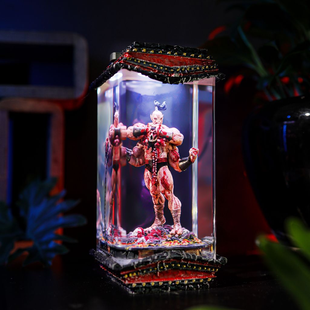 Four-Arm Warrior Gaming Lamp 9 Four-Arm Warrior Epoxy Resin Night Lamp