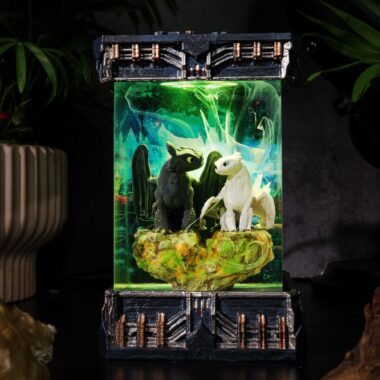 Toothless and Light Fury Lamp Ver 6