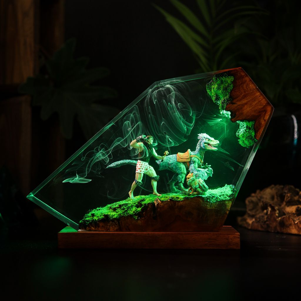 Dungeon-Crawler-Carl-Epoxy-Lamp(2) Dungeon crawler carl 3d diorama lamp
