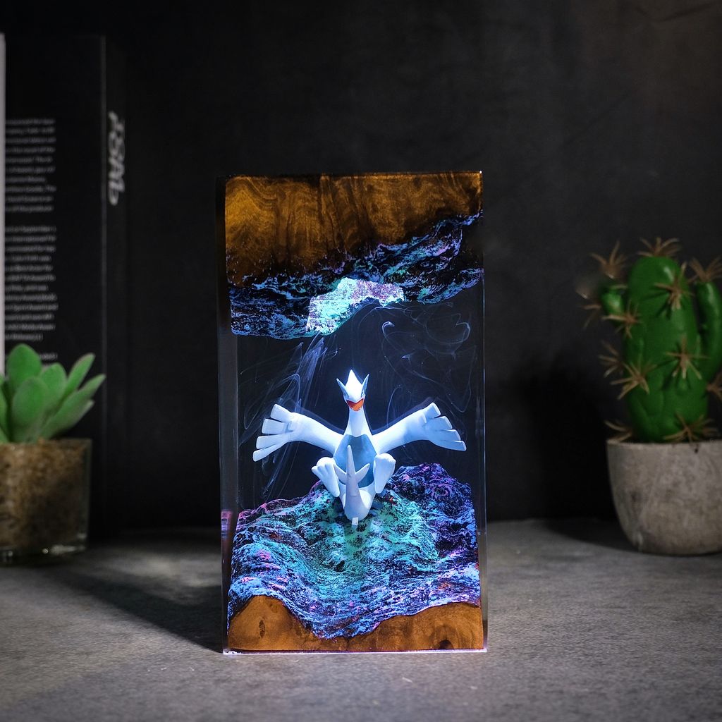 Lugia Pokemon Night Light 3 Lugia LED Desk Lamp