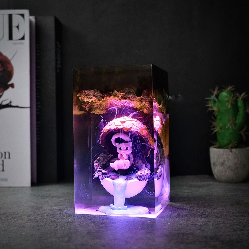 Mew Egg Pokémon Night Light 9 Mew Pokémon Egg Resin Lamp