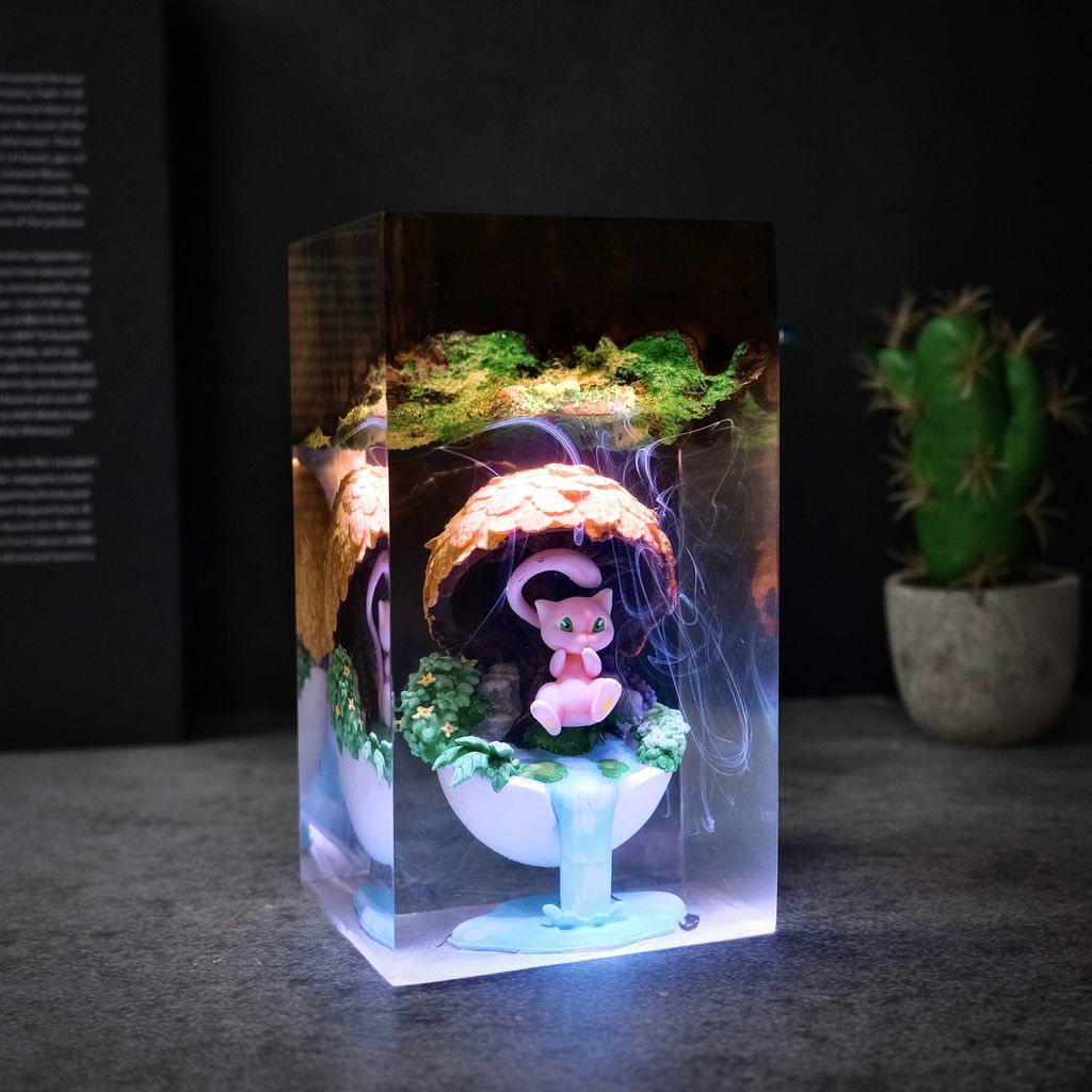Mew Egg Pokémon Night Light 3 Collectible Mew Egg Table Lamp