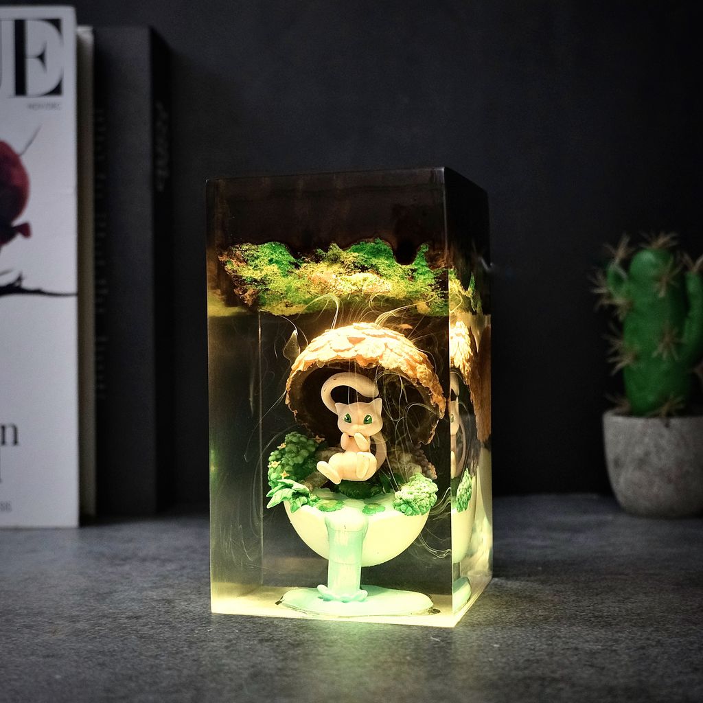 Mew Egg Pokémon Night Light 4 Mew Pokémon Diorama Night Light