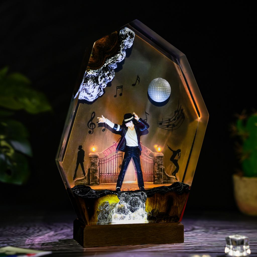Michael Jackson Resin Lamp - Hirosart
