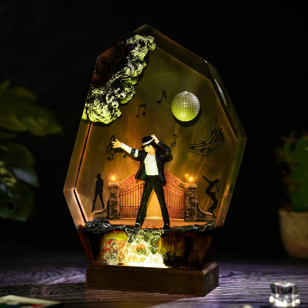 Michael Jackson Resin Lamp - Hirosart