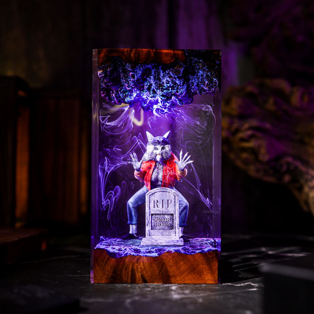 Michael Jackson Thriller Werewolf Lamp 8 Michael Jackson Thriller Collectible 3D Art Light