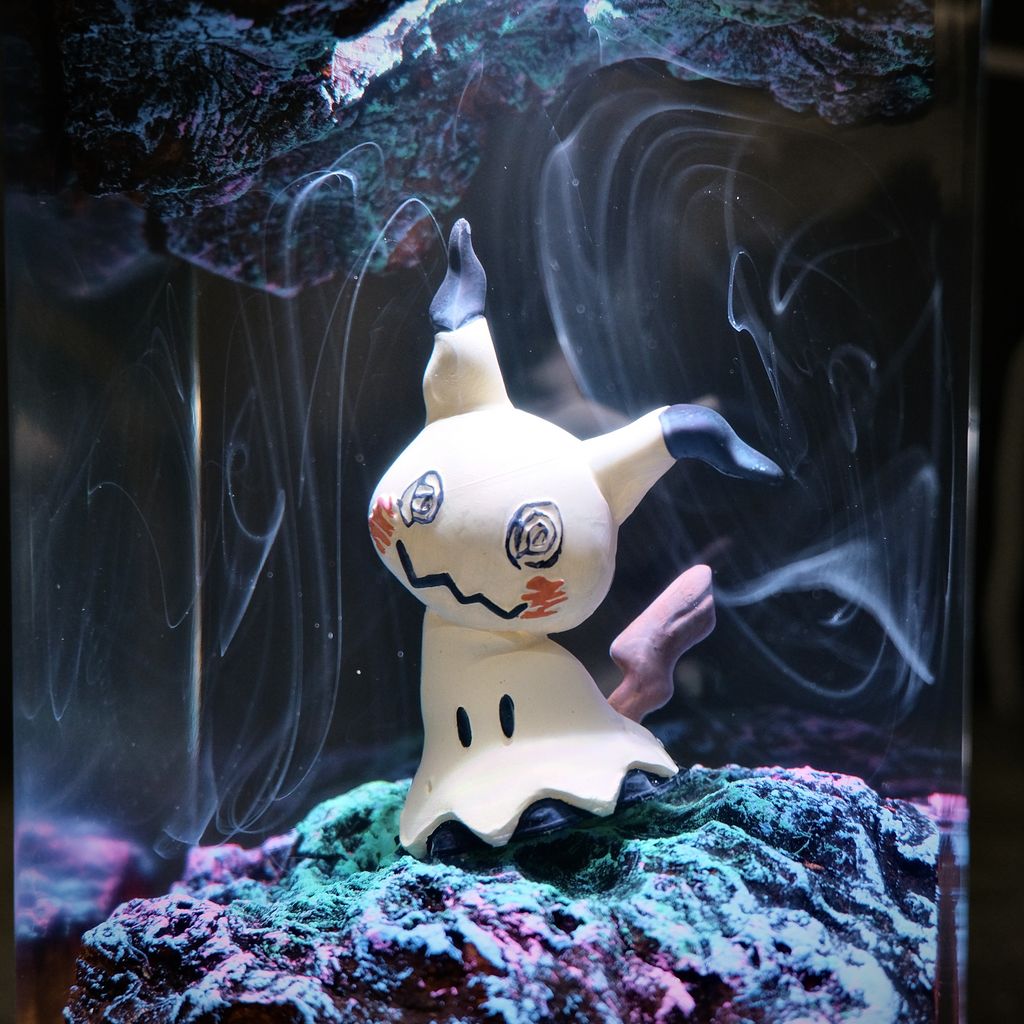 Mimikyu Pokémon Night Light 8 Mimikyu Handmade Epoxy Lamp