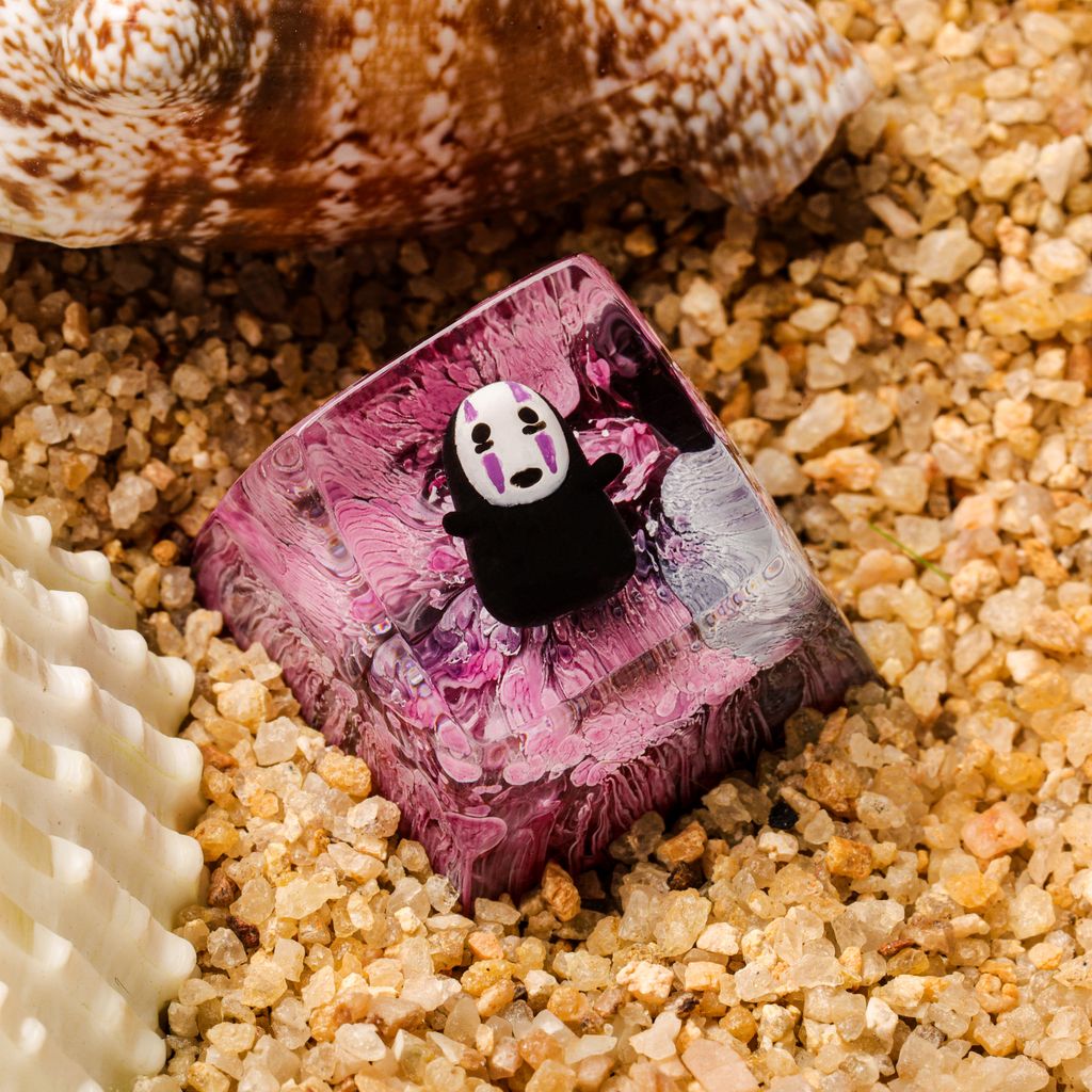 No-Face-Artisan-Keycap-Ver-3 Spirited away themed mechanical keyboard accessory