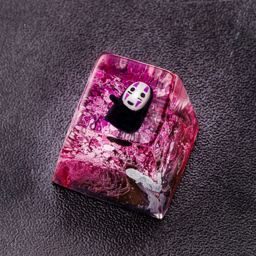 No-Face-Artisan-Keycap-Ver-3(2) Kaonashi handmade resin keycap