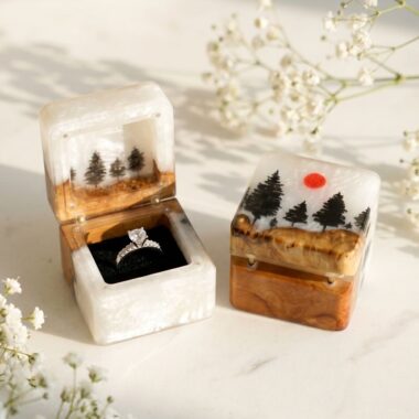 Pine Forest Engagement Ring Box