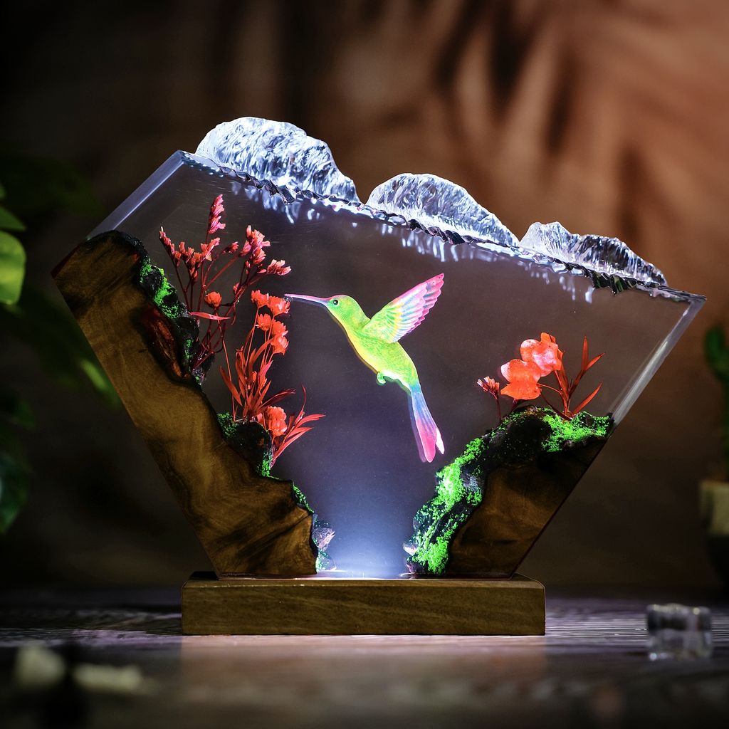 Hummingbird-Epoxy-Night-Light(4) Hummingbird night light