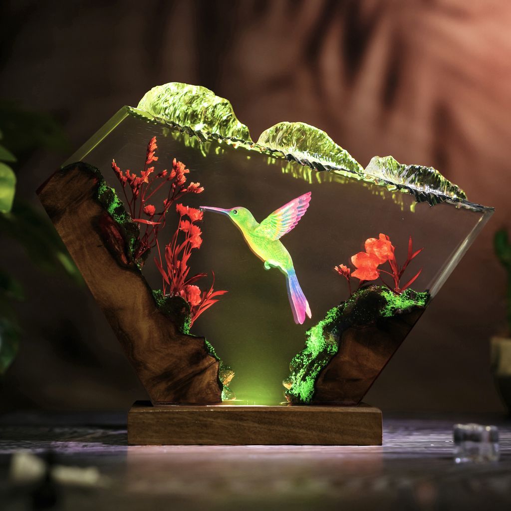 Hummingbird-Epoxy-Night-Light(6) Hummingbird epoxy night light6