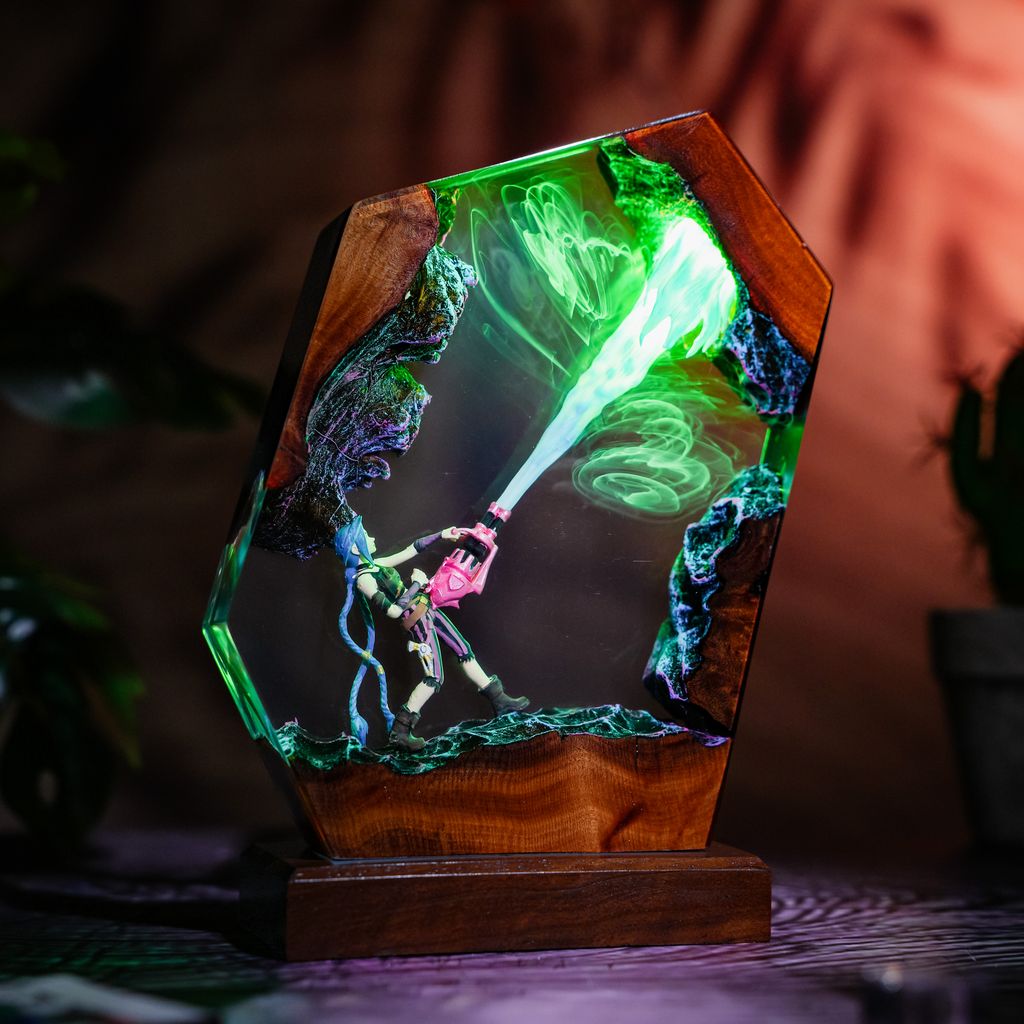 Jinx Arcane League of Legends Lamp - Hirosart