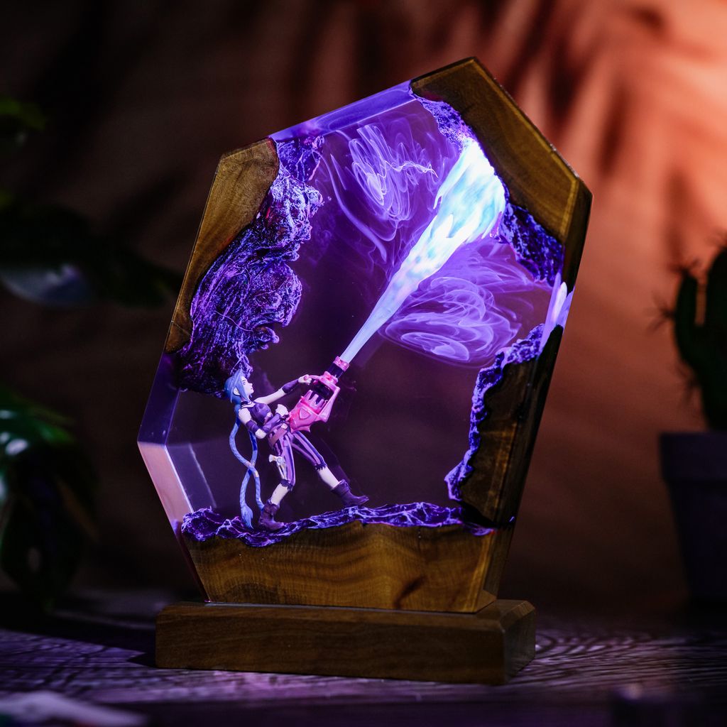 Jinx Arcane League of Legends Lamp - Hirosart