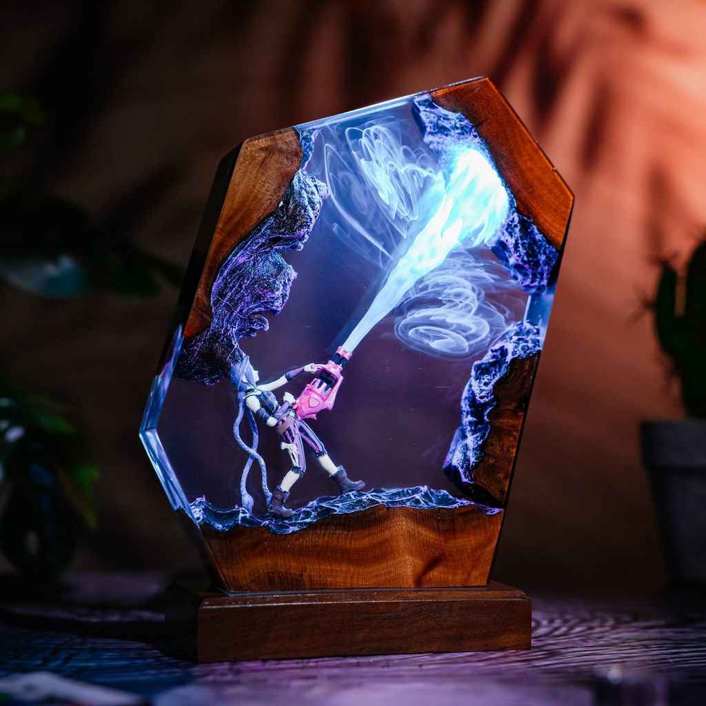 Jinx Arcane League of Legends Lamp - Hirosart