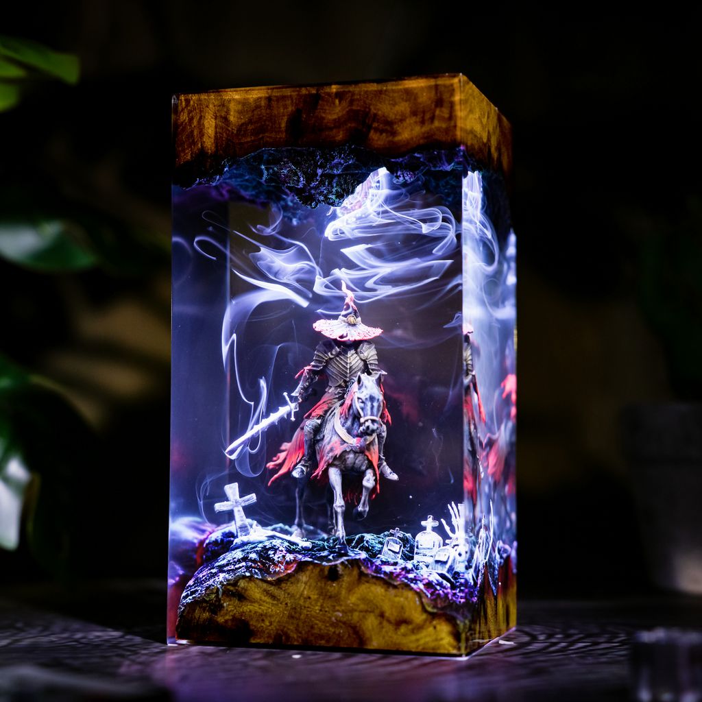 Bloody Finger Hunter Yura Elden Ring Lamp Ver 1 8 Bloody Finger Hunter Yura 3D LED Light