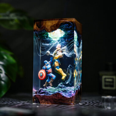 Captain America vs Thanos Avengers Avengers lamp