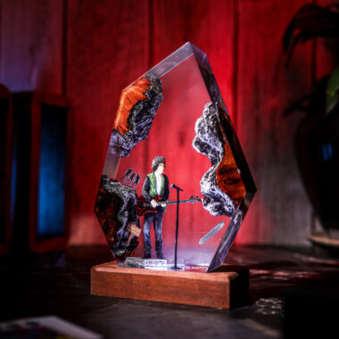 Bob Dylan Epoxy Lamp