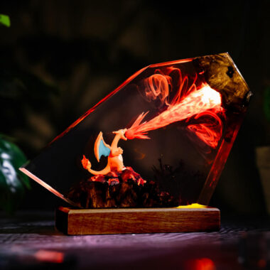 Fire-Breathing Charizard Pokémon Lamp