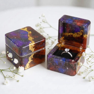 Galaxy Resin Ring Box